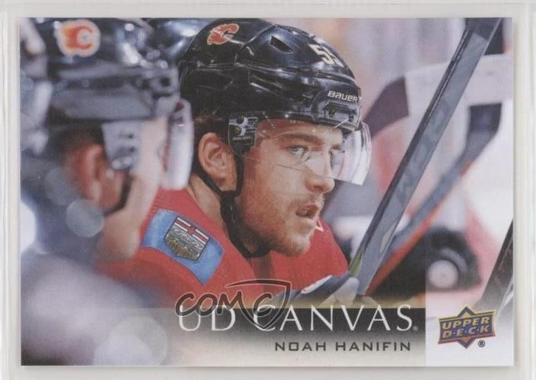 2018-19 Upper Deck UD Canvas Noah Hanifin #C132 - Image 1 of 2