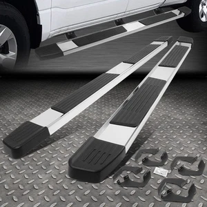 FOR 05-21 TOYOTA TACOMA DOUBLE CAB CHROME 6" FLAT STEP NERF BAR RUNNING BOARDS - Picture 1 of 7