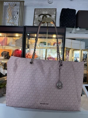 Michael Kors Georgia Large Top Zip Tote Bag , Smokey Rose NWT $278 - Image 1 of 4