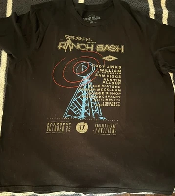 Camisa Ranch Bash XXL 2xl Cody Jinks Flatland Parker Kaitlin William Clark Verde Foto 1 de 3
