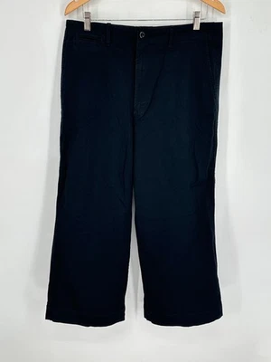 Polo Ralph Lauren Pants Women’s Sz 10 Black High Rise Chino Wide Leg Trousers W0 - Image 1 of 4