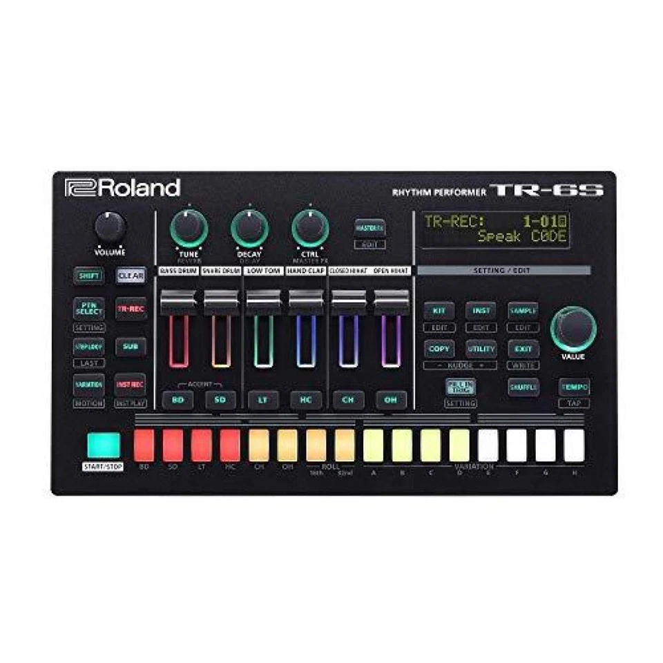 Roland TR-6S Compact Drum Machine with Six Tracks of Authentic TR Sounds Sample