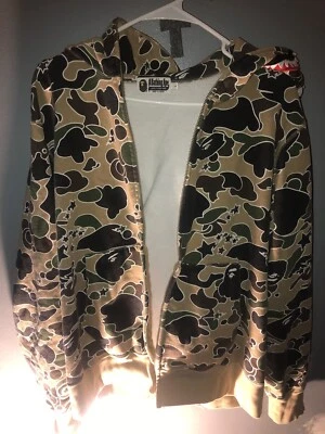 Sudadera con capucha con cremallera Bape Sta camuflada tiburón Foto 1 de 4