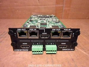 Crestron DMCO-53 Digital Media Output Card PoE HDMI PULLED FROM DM-MD8X8-RPS - Bild 1 von 1
