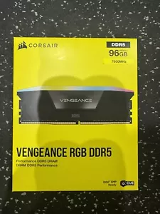 CORSAIR Vengeance RGB 96GB (2 x 48GB) 288-Pin PC RAM DDR5 7000 (PC5 56000) Deskt - Picture 1 of 3