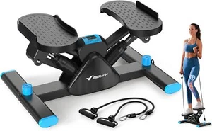 MERACH Twist Mini Stepper for Full Body Workout at Home with Resistance Bands - Picture 1 of 8