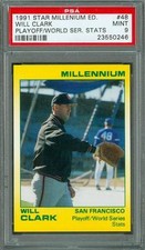 1991 Star Millenium Edition Playoff World Series Stats Will Clark #48 PSA 9