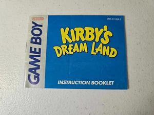 KIRBY'S DREAM LAND Game Boy MANUAL ONLY - Picture 1 of 2