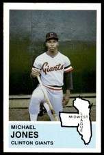 1982 Fritsch Clinton Giants Michael Jones Clinton Giants #7
