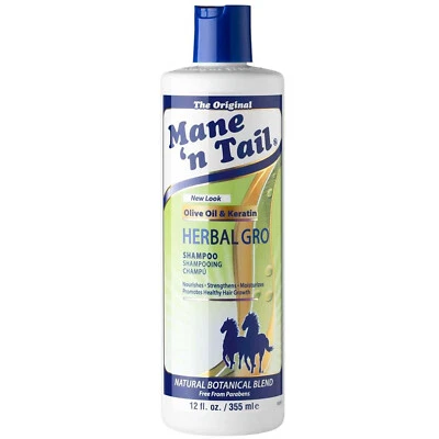 MANE 'N TAIL Natural Herbal Gro Nourishing & Strengthening Hair Shampoo 355ml - Image 1 of 3