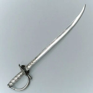 Currier & Roby Sterling Silver 6" Cavalry Saber Letter Opener Sword Form No Mono - Picture 1 of 4