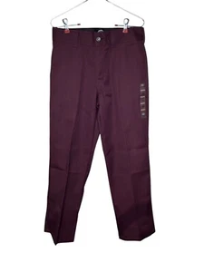 Dickies Herren Anzughose Skateboarding normale Passform Twill weinrot WPSK67M 30X30 neu mit Etikett - Bild 1 von 12