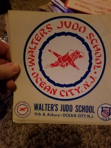 Vintage Aufkleber Walter's Judo School Ocean City - Bild 1 von 2