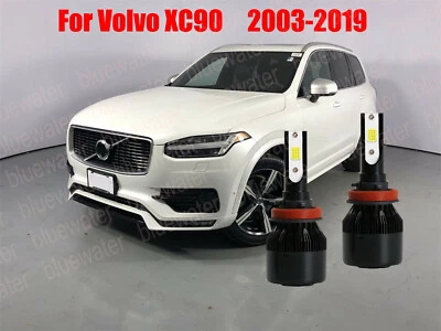 Kit de faros LED para Volvo XC90 2003-2019 H11 6000K blanco CREE bombillas haz bajo Foto 1 de 4