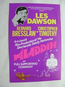 1981 ALADDIN Les Dawson Bernard Bresslaw Christopher Timothy Richmond Pantomime - Picture 1 of 2