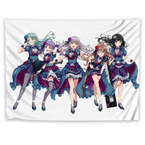 BanG Dream! Roselia Tapestry Art Wall Hanging Cover Home Poster - Picture 1 of 8