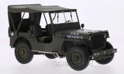 1:18 Welly Jeep Willys U.S. Army Closed WE18055H Model - Image 1 of 2
