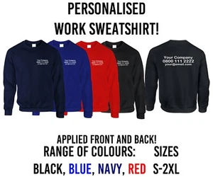 Sudadera Personalizada Ropa de Trabajo Logotipo Texto Personalizado Constructor de Negocios Prendas para el torso Comercial - Imagen 1 de 10