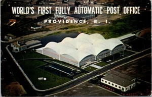 Providence RI USPS Worlds 1st Fully Automated Project Turnkey postcard NQ9 - Picture 1 of 2