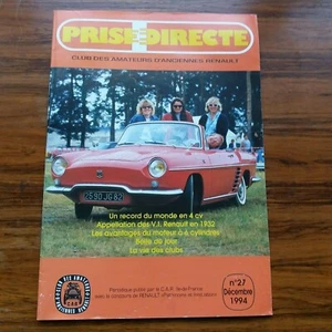 Renault PriseDirecte' French club magazine December 1994 R8 Floride 4CV R15 No27 - Picture 1 of 3
