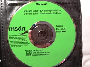 Windows Server 2003 Enterprise / Standard Edition w/ 2 Keys & License Spanish - Picture 1 of 1