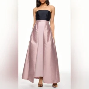 NWT Kay Unger Vivienne Strapless Walk-Thru Formal Gown Maxi Skirt w/ Pockets 12 - Picture 1 of 14