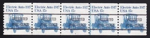 1906a Transportation – 17c PNC strip of 5 Plate # 7 Precancel 5-A, 11 mm MNH - Picture 1 of 2