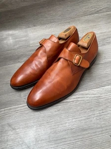 Crockett & Jones Chestnut Malvern Single Monk Strap Gr. UK 10,5 Made in England - Bild 1 von 15