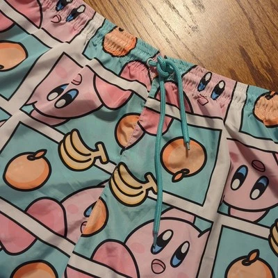 Nintendo Kirby Board Shorts Men's XL Swim Trunks Beach Pool No Liner - Image 1 of 4