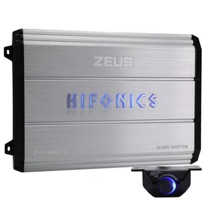 Hifonics Zeus 2400 W Max Klasse D Monoblock Auto Audio Verstärker & Bassregler, ZXX-2400.1D - Bild 1 von 6
