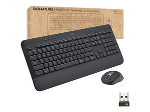 Logitech Signature MK650 Combo for Business Wireless Mouse and Keyboard Graphite - Picture 1 of 6
