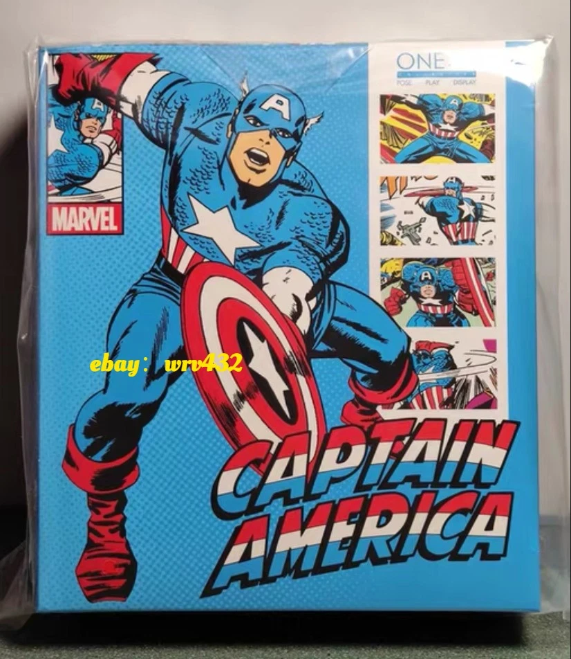 ¡EN STOCK! Figuras de acción colectivas Mezco 1/12 Capitán América Edición Edad de Plata Foto 1 de 4