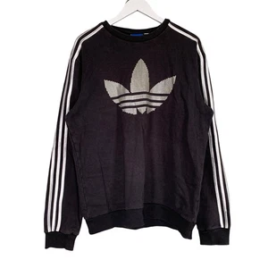 Adidas Chile 62 Sudadera Grande Negra Plata Trifolio Originales Informales Terrazas - Imagen 1 de 18