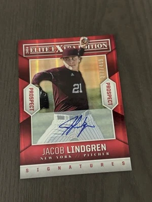 2014 Panini Elite Extra Edition Prospects Autographs /499 35 JACOB LINDGREN Auto - Image 1 of 2