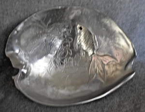 Arthur Court Cast Aluminum Bowl with Fish Design - Picture 1 of 6