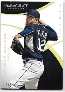 2015 Panini Immaculate Taijuan Walker 2/5 Holo Gold Parallel #88 - Picture 1 of 2