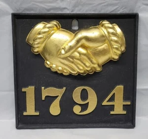 1794 plaque en fonte Baltimore MD Equitable Society assurance #5308 - Photo 1/24