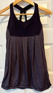 Lululemon Power Technique Tank Black Swan Sz 4 (W1894S; Luon; 2011) - Picture 1 of 8