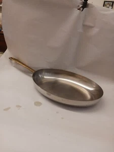 Revere Ware Edelstahl dreilagig mit Kupferkern Saute oder Fischpfanne 1801 gebraucht - Bild 1 von 5