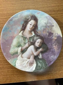 Guy Cambier La Fete Des Meres Michele et Sylvie Plate Limoges Vintage BL164 - Picture 1 of 6