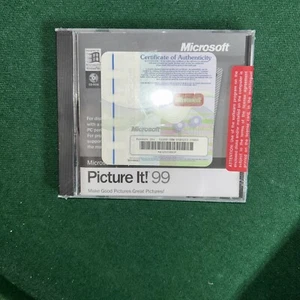 MICROSOFT PICTURE IT! 99 WINDOWS 98 PC SOFTWARE WITH CERTIFICATE OF AUTHENTICITY - Picture 1 of 1