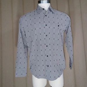 Marc Edwards Shirt Mens Medium Gray Interview College Classy Dressy Leisure EUC - Picture 1 of 12
