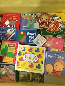 Lot of 50 - Board Books for Children/ Kids/ Toddler Preschool Daycare Random