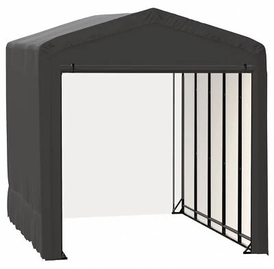 ShelterTube Wind and Snow-Load Rated Garage, 14x23x16 Gray - Image 1 of 4