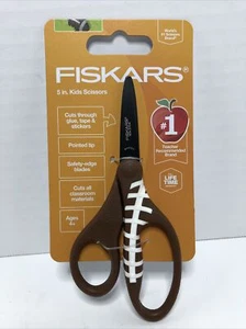 Fiskars Kids Scissors 5-Inch Football Theme Ages 4+ - Picture 1 of 3