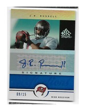 2005 Upper Deck J.R. Russell Autograph 09/15 Bucaneers