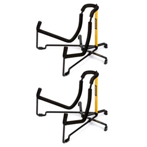 2x Hercules Travlite Acoustic Guitar/Vihuela Foldable Stand/Floor Rack Holder BK - Picture 1 of 5
