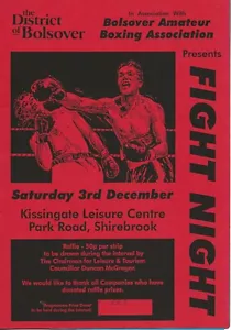 BOLSOVER AMATEUR BOXING ASSOCIATION BOXING PROGRAMME @ SHIREBROOK 1980S - Picture 1 of 2