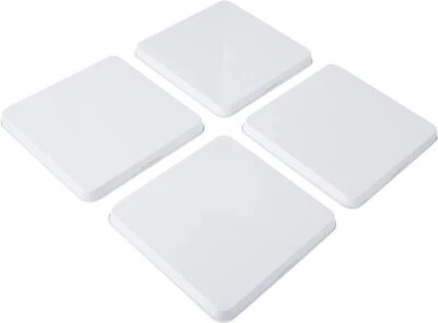 Range Kleen Stove Burner Covers – 4 White 9.5” Square Burner Covers for - Image 1 of 2