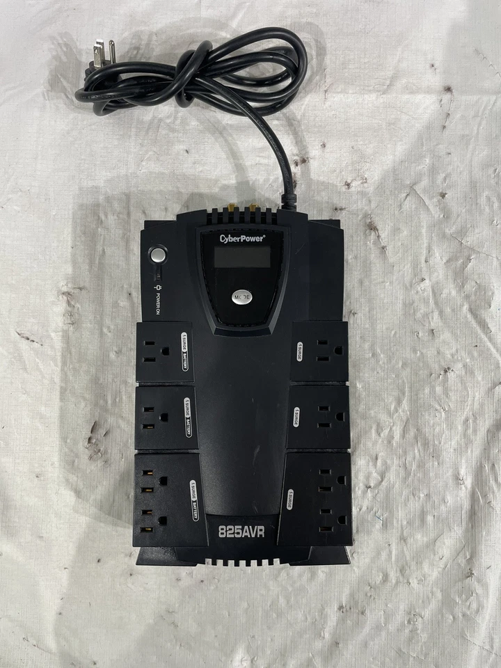 CyberPower CP825AVR LCD UPS System 825VA/450W 8 Outlets 825AVR No Battery! - Image 1 of 3